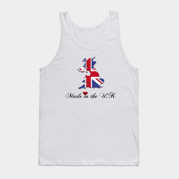 Made in the UK Tank Top by CarolineArts